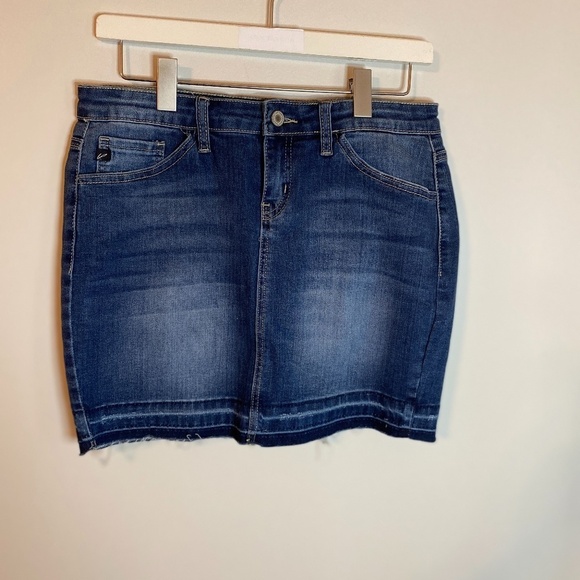 Kancun Blue Jean Skirt Size 7 - Picture 1 of 12